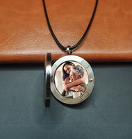 Customizable Stainless Steel Locket and Chain Necklace