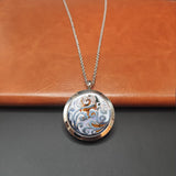 Customizable Stainless Steel Locket and Chain Necklace