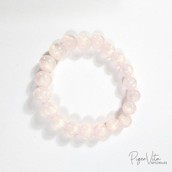 Baby Pink Candy Style 8mm, 20 Plastic Beads Bracelet