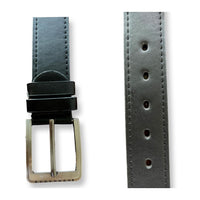 Plain Black PU leather Belt Plain