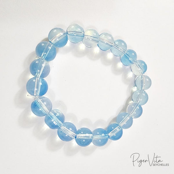 Blue 10m, 20  Glass Beads Bracelet