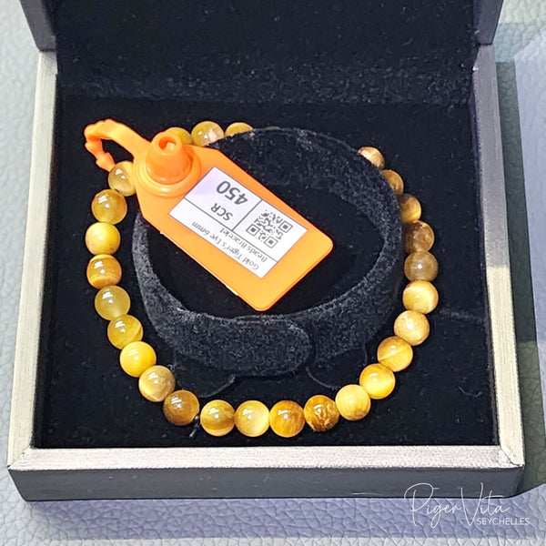 Golden Tiger's Eye 6mm Beads Bracelet