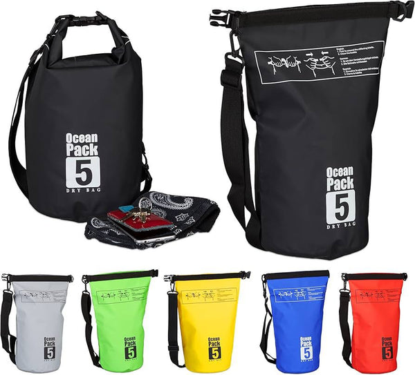 Ocean Pack Waterproof Dry Bag- 5L Black