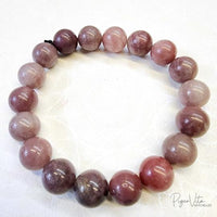 Lepidolite, 19 (10mm) Beads Bracelet